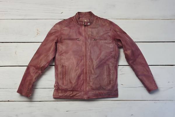 Red Brown Leather Jacket