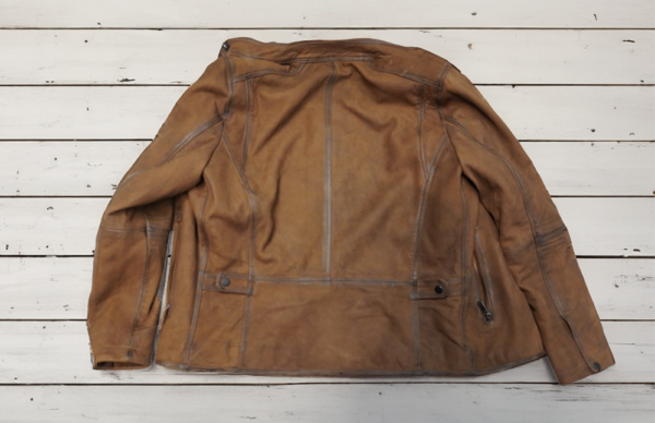 Antique Brown Leather Jacket - Image 2